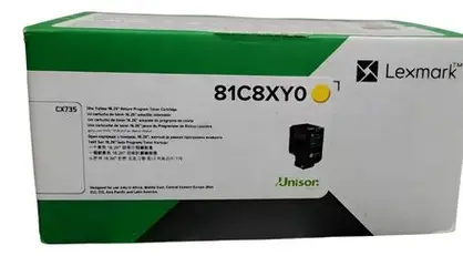 TONER 81C8XYO YELLOW 16.2K PAGES LEXMARK