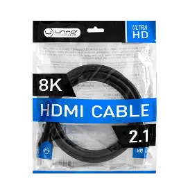 CABLE HDMI MALE 6FT 2.1 8K GOLD FAST SPEED (CB4227BL) UNNO TEKNO