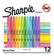 HIGHLIGHTER ASS COLORS CHISELTIP SHARPIE