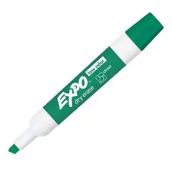 MARKER DRY ERASE CHISEL TIPGREEN EXPO
