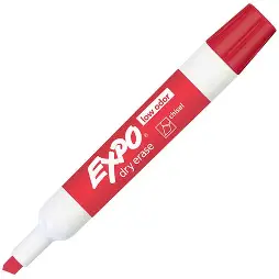 MARKER DRY ERASE CHISEL TIPRED EXPO