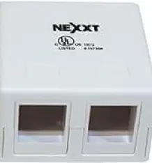 MOUNT UNLOADED SURFACE MOUNTED BOX 2 PORT WH - NEXXT