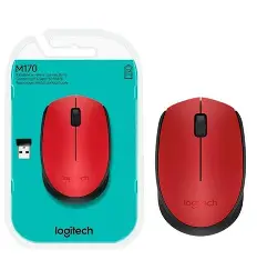 MOUSE M170 RED WIRELESS LOGITECH