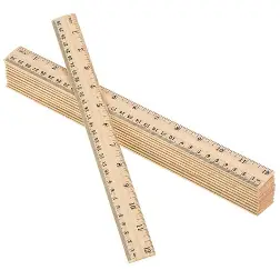 [11001] RULERS 12" WOODEN