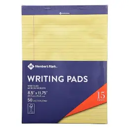[4244] WRITING PAD LEGAL YELLOWMEMBER'S MARK