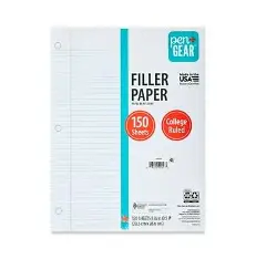 [12010] LOOSE LEAF RULED 150 SHEETSPEN & GEAR