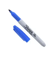 [63037] MARKERS FINE TIP BLUE FORPLASTIC, METAL, WOOD AND MORE36 COUNT SHARPIE