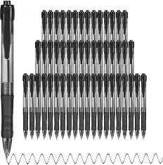 [63022] PEN 1.0MM BLACK INK 100 COUNTBALLPOINT RETRACTABLEDEEGTRAN